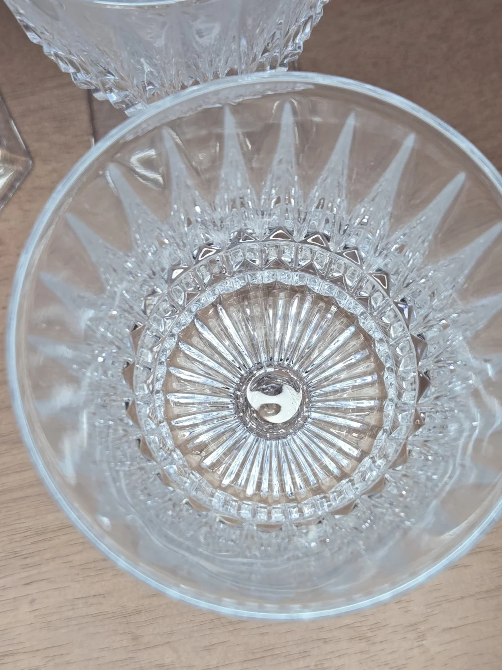 Set of 4 Vintage Fostoria Heritage Clear Crystal Wine Goblets Glasses